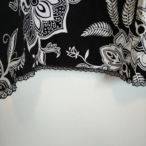 Beecher & Brook A-Line Bold Black & White Skirt XL - Picture 4 of 6